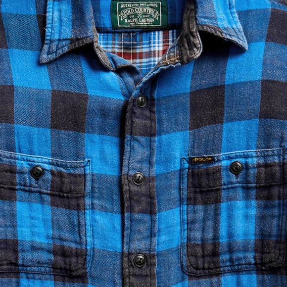 🔥POLO RALPH LAUREN BUFFALO CHECK BUTTON DOWN SHIRT - Picture 2 of 5